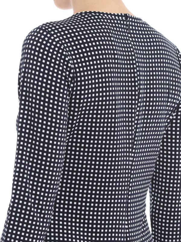 short dresses shop online Micro-square pattern dress