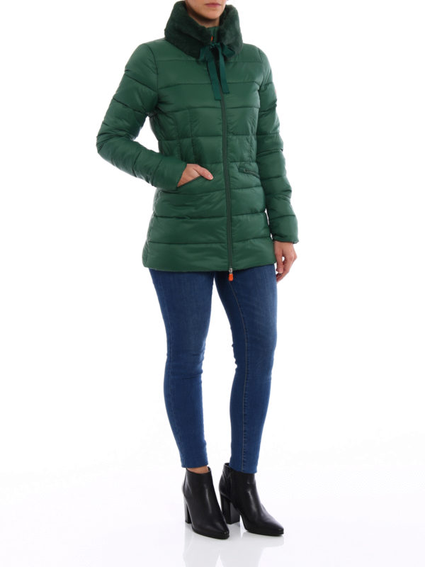 Short puffer fitted coat shop online: Save The Duck