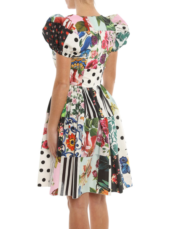 膝丈ドレス - Sicilian Patchwork shop online: DOLCE & GABBANA