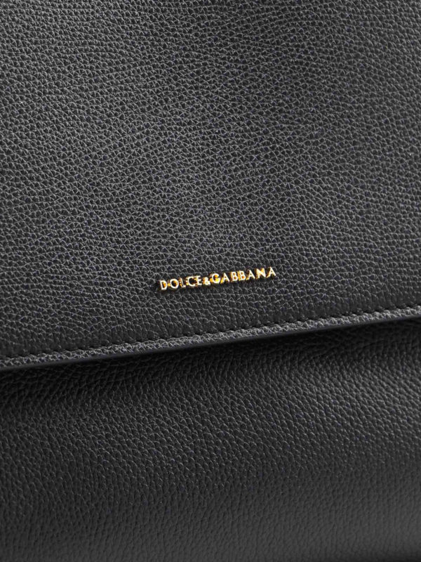 Bowling bags Dolce & Gabbana - Sicily Soft black large bag -  BB6756AA40980999