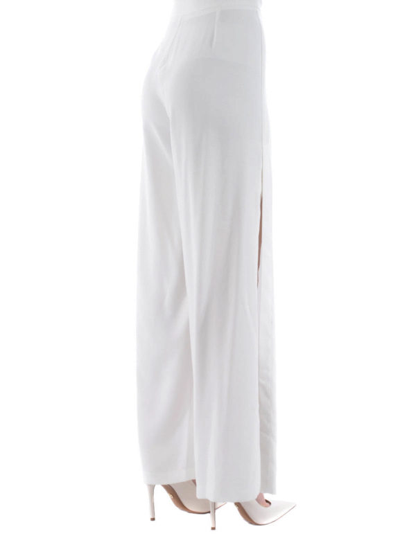 Side vent palazzo trousers shop online: FEDERICA TOSI