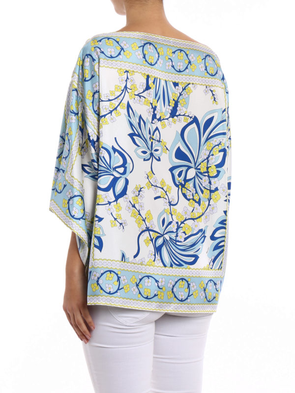 Blusa a caftano in seta Sifoular shop online: P.A.R.O.S.H.