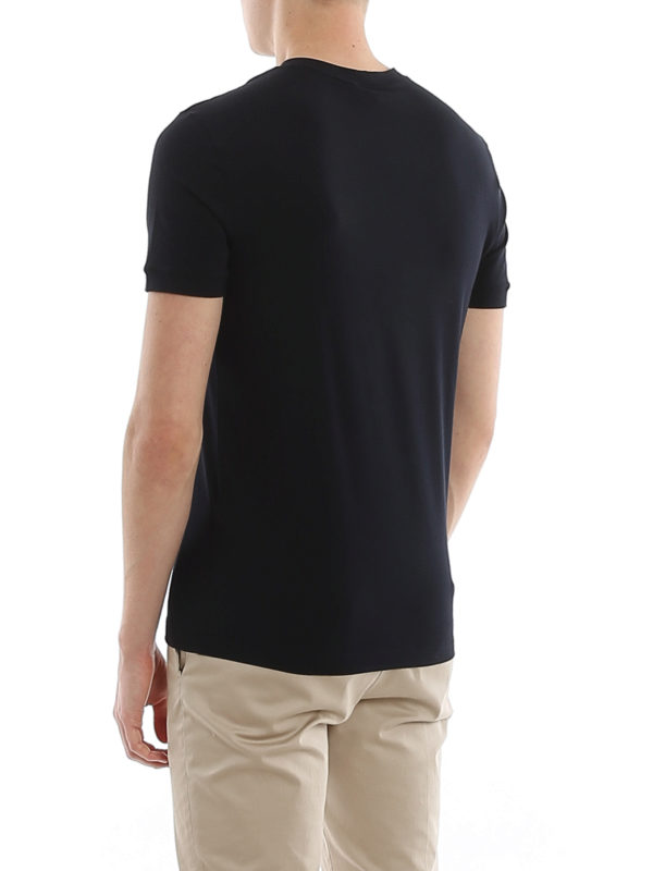 T-shirt con stampa firma shop online: GIORGIO ARMANI