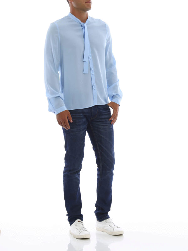 Hemd Fur Herren - Hellblau shop online: GUCCI