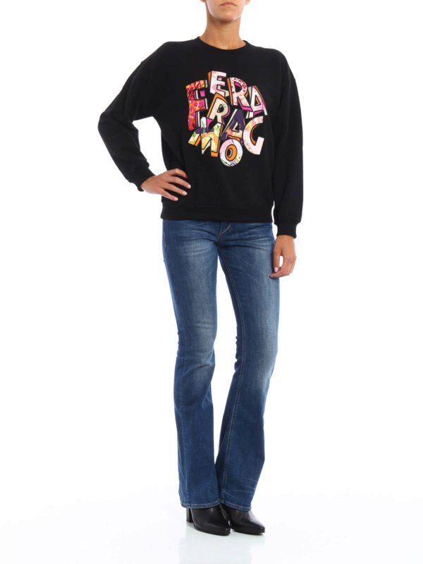 Sweatshirt Und Pullover - Schwarz shop online: SALVATORE FERRAGAMO