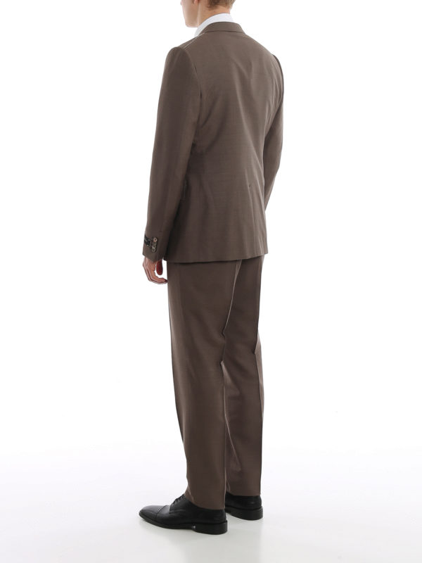 Silk wool blend two-piece suit shop online: ERMENEGILDO ZEGNA