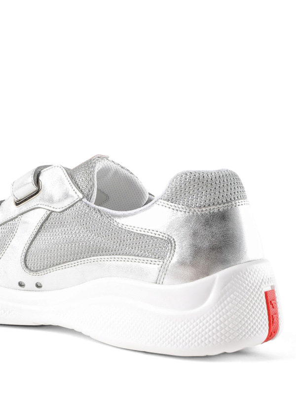 Silver Iconic sneakers shop online: PRADA