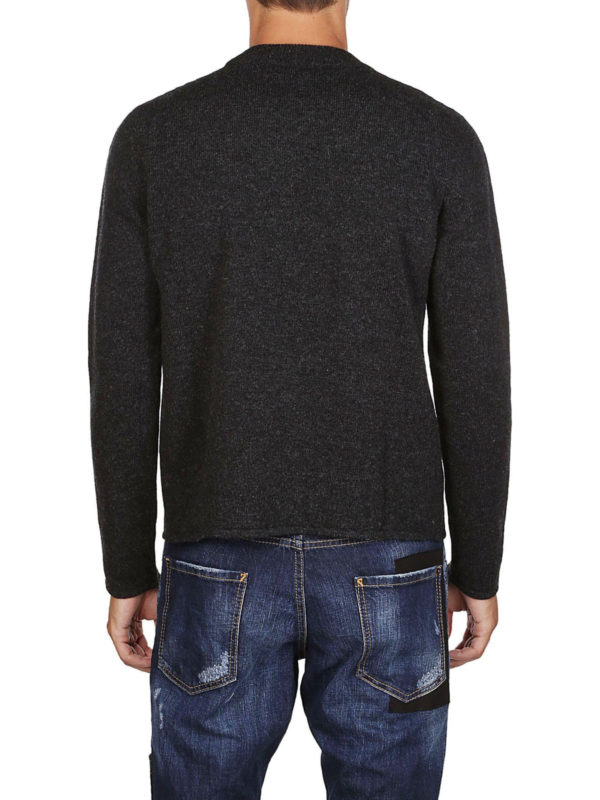 Rundhalspullover - Schwarz shop online: SAINT LAURENT