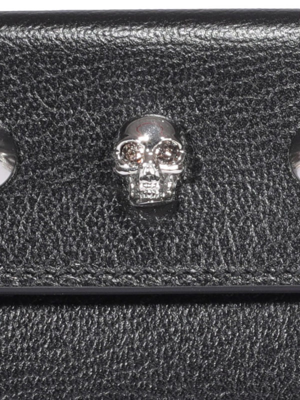 Skull and stud wallet shop online: ALEXANDER MCQUEEN