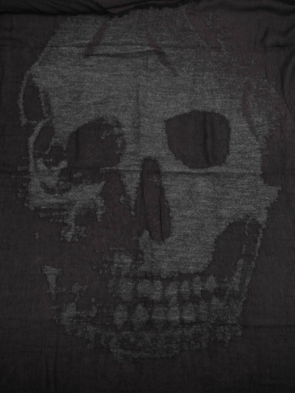 Skull scarf shop online: ALEXANDER MCQUEEN