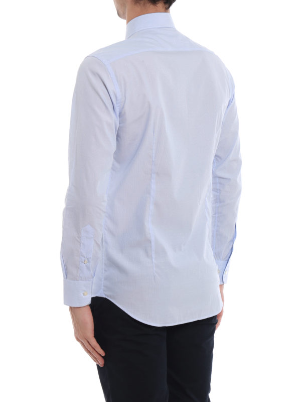 Camicia Spread azzurra in cotone zephir shop online: ETRO