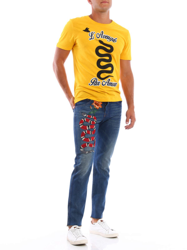 Straight Leg Jeans - Blau shop online: GUCCI