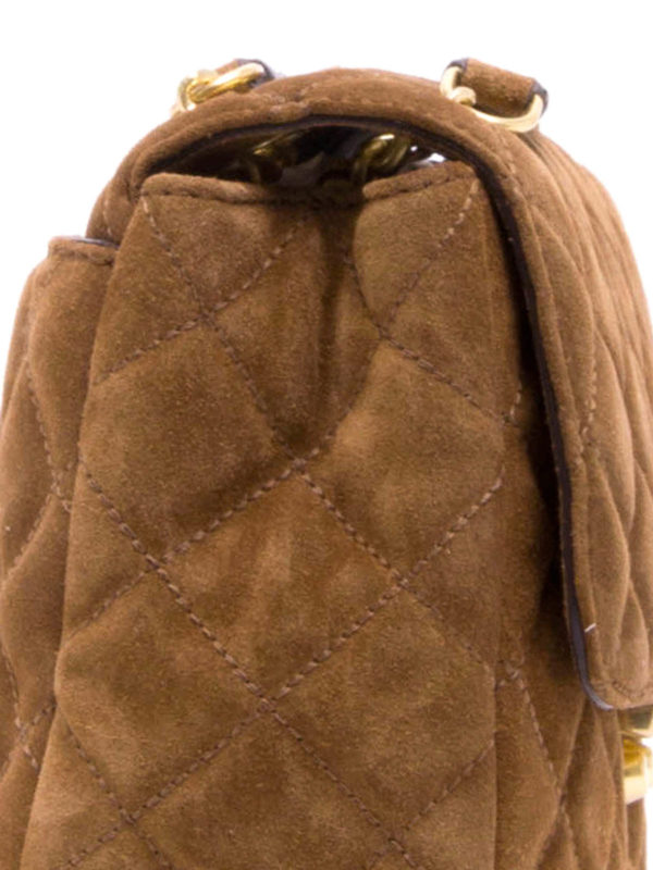 Michael Kors Sloan quilted suede shoulder bag 30F6ASLL3S248