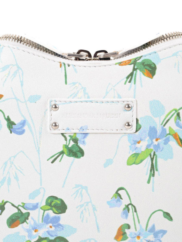 Small De Manta floral print clutch shop online: ALEXANDER MCQUEEN