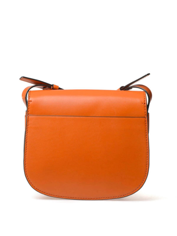 Smooth leather saddle bag shop online: TORY BURCH