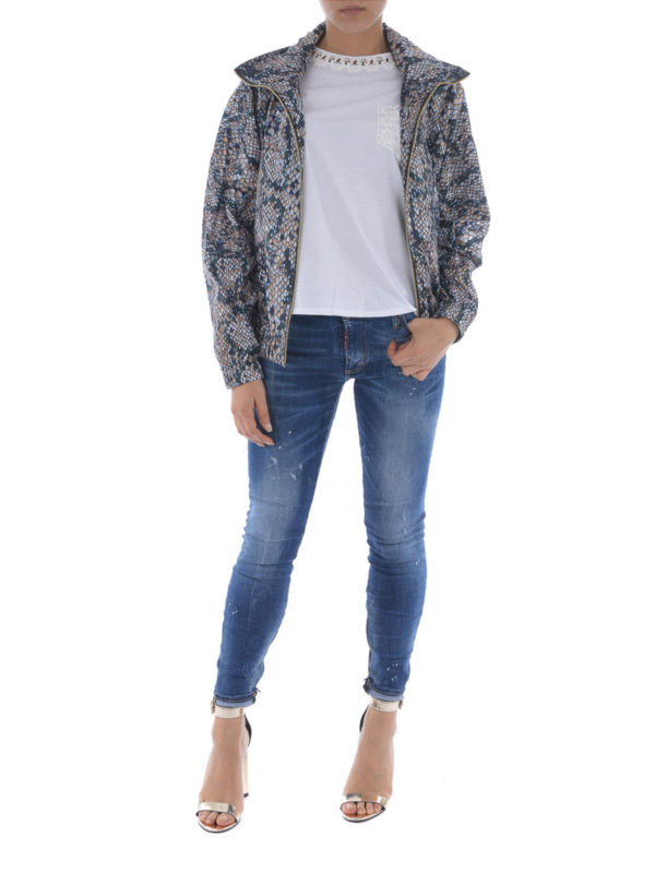 Snake print windbreaker jacket shop online: KENZO