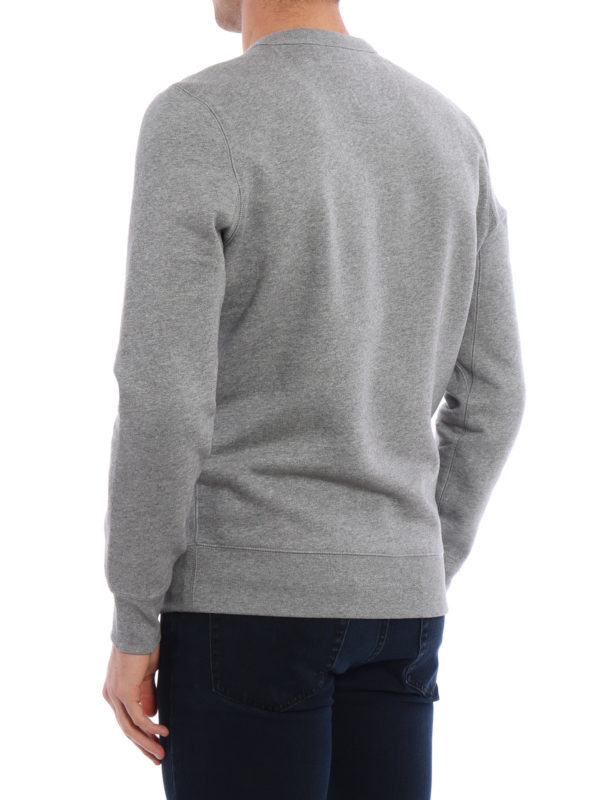 Soft fleece jersey sweatshirt shop online: BURBERRY