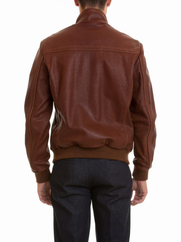 Soft leather bomber jacket shop online: CORNELIANI