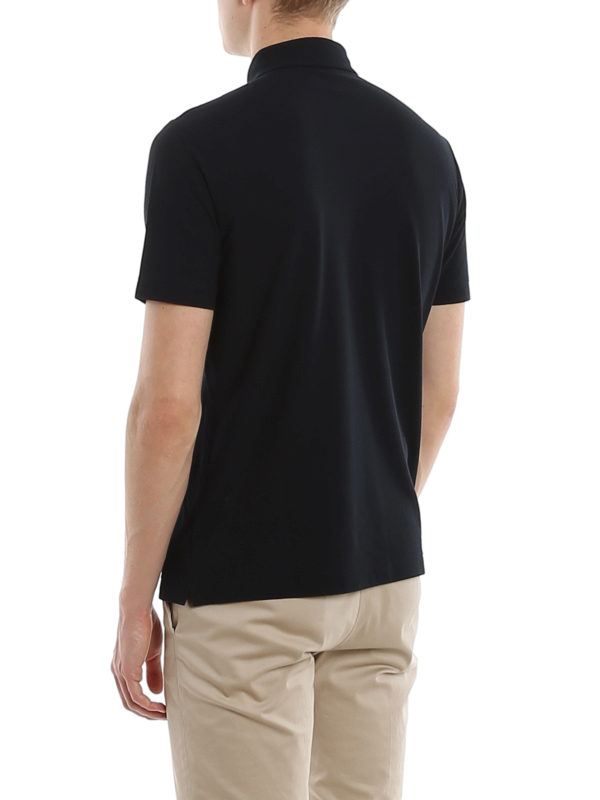 Solid colour polo shirt shop online: ZANONE