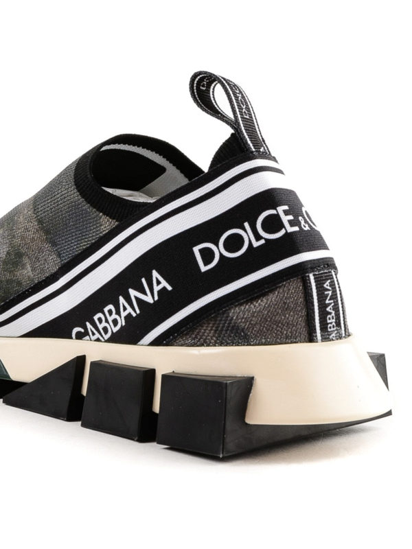 Sorrento camouflage slip on sneakers shop online: DOLCE & GABBANA