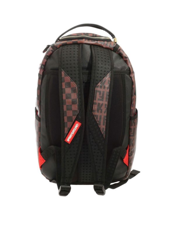SPRAYGROUND: backpacks online - Split The Check backpack in black and brown