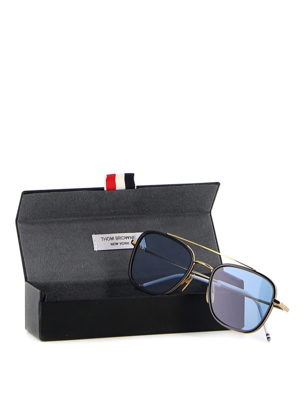 Squared sunglasses shop online: THOM BROWNE