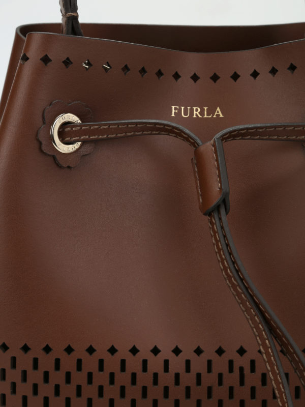 Secchiello Stacy con cut out shop online: FURLA
