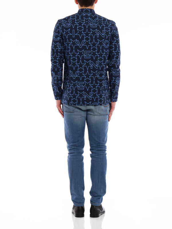 Star patterned cotton shirt shop online: GIVENCHY