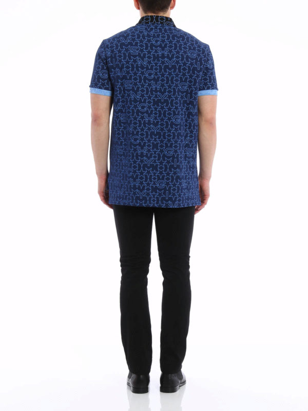 Star print polo shop online: GIVENCHY