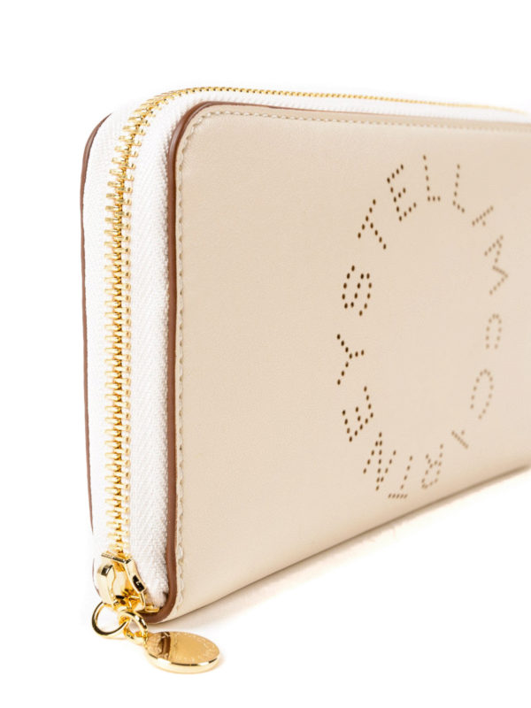 Stella Logo white zipped wallet shop online: STELLA McCARTNEY