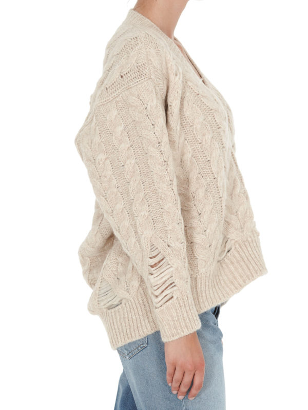 STELLA McCARTNEY buy online Cable knit distressed sweater
