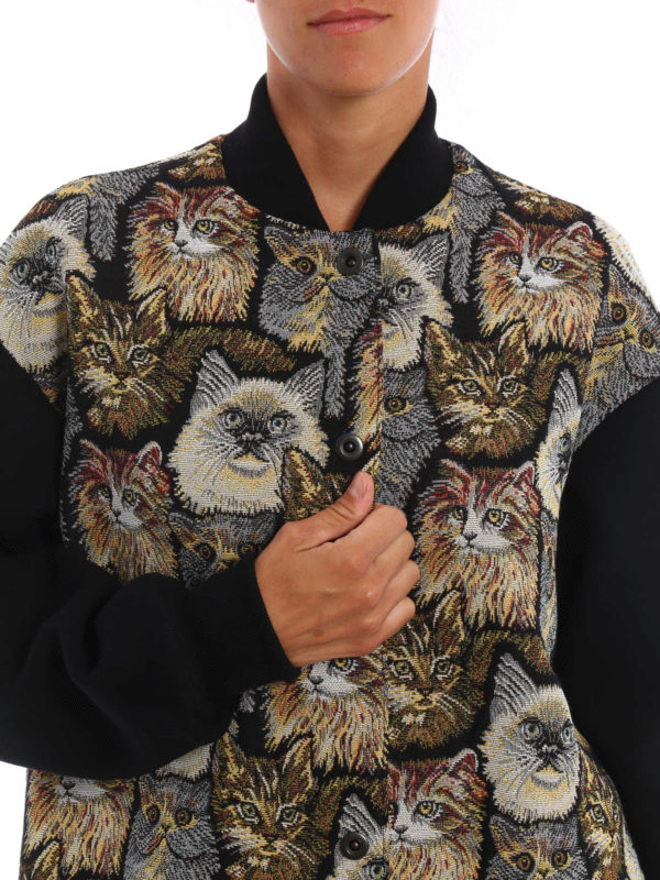 STELLA McCARTNEY buy online Cat Jacquard long jacket