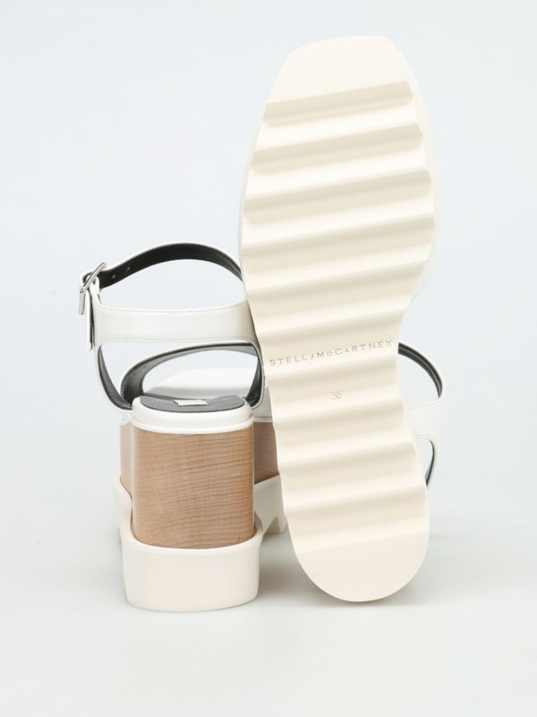 STELLA McCARTNEY buy online Felik wood wedge sandals