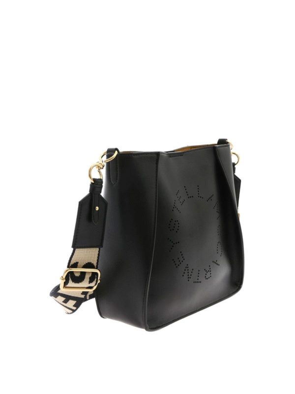STELLA McCARTNEY: cross body bags online - Logo mini bag in black