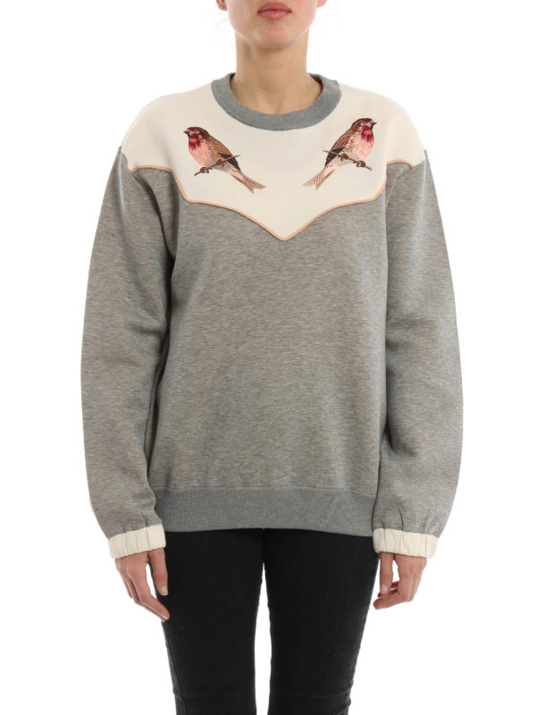 STELLA McCARTNEY: Sweatshirts & Sweaters online - Embroidered bird sweatshirt