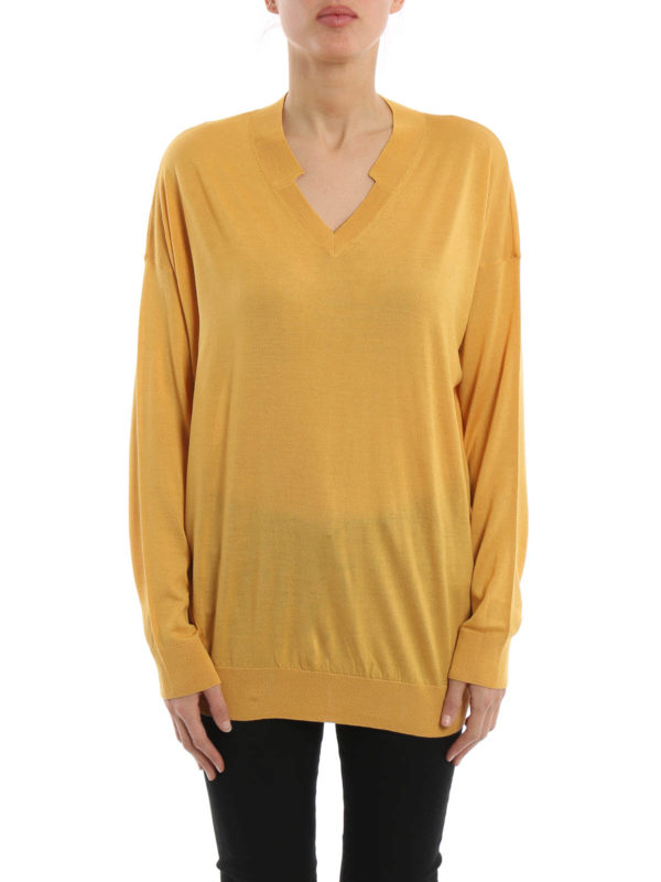 STELLA McCARTNEY: v necks online - Wool and silk pullover
