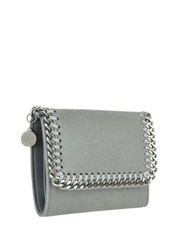 STELLA McCARTNEY: wallets & purses online - Falabella Shaggy Deer chain detailed wallet