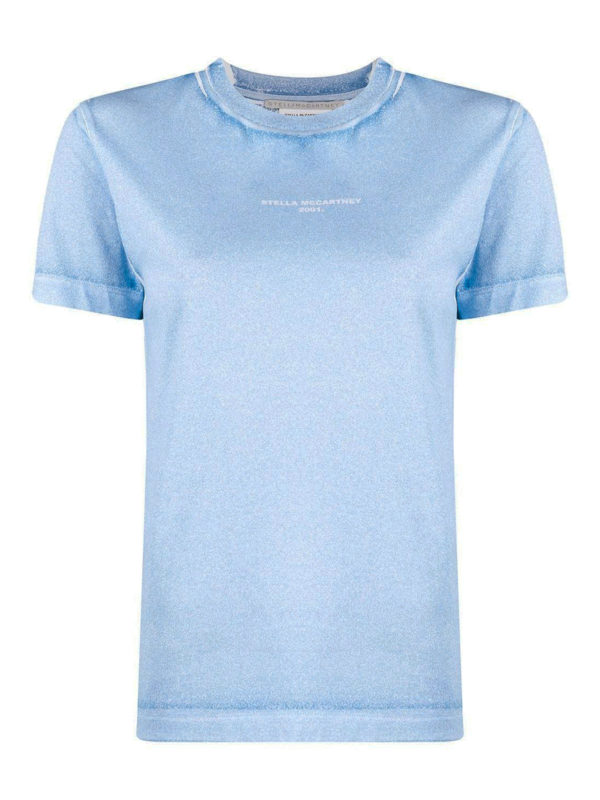 STELLA McCARTNEY: T-shirts - T-Shirt - Hellblau