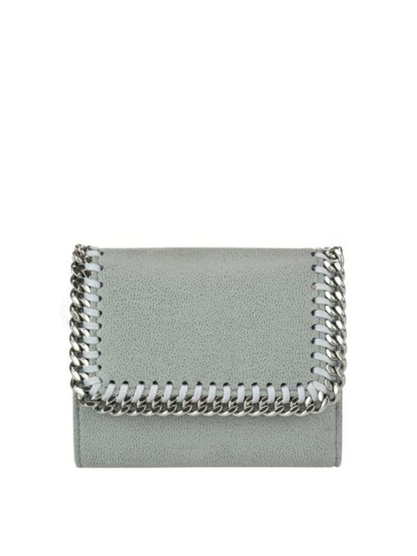 STELLA McCARTNEY: wallets & purses - Falabella Shaggy Deer chain detailed wallet