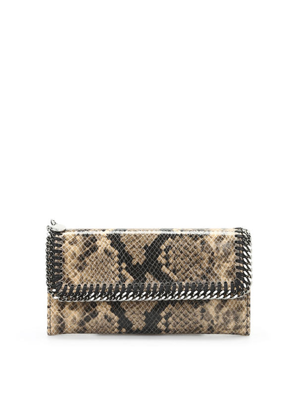 STELLA McCARTNEY: wallets & purses - Python print continental wallet