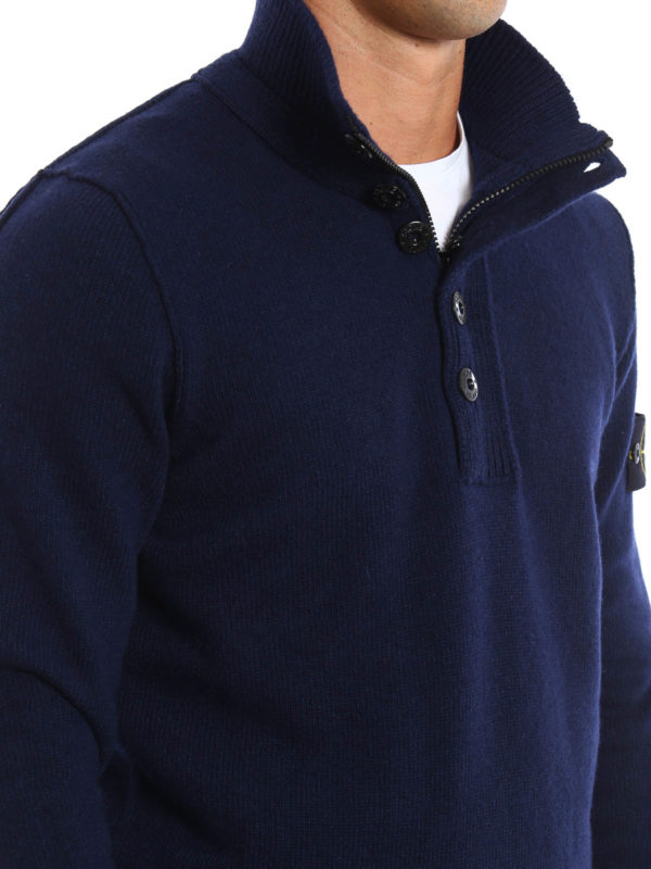 STONE ISLAND buy online Buttoned mock neck sweater