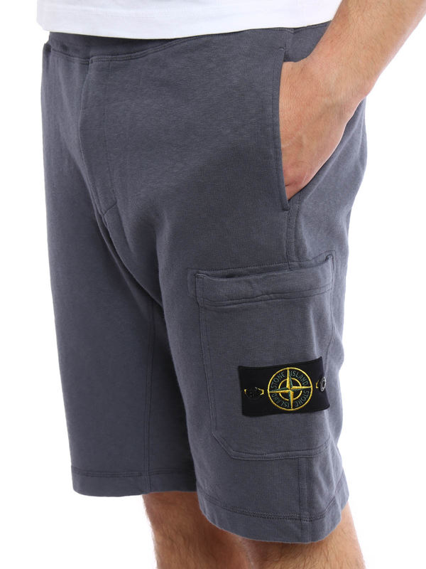 STONE ISLAND buy online Cotton fleece bermuda shorts