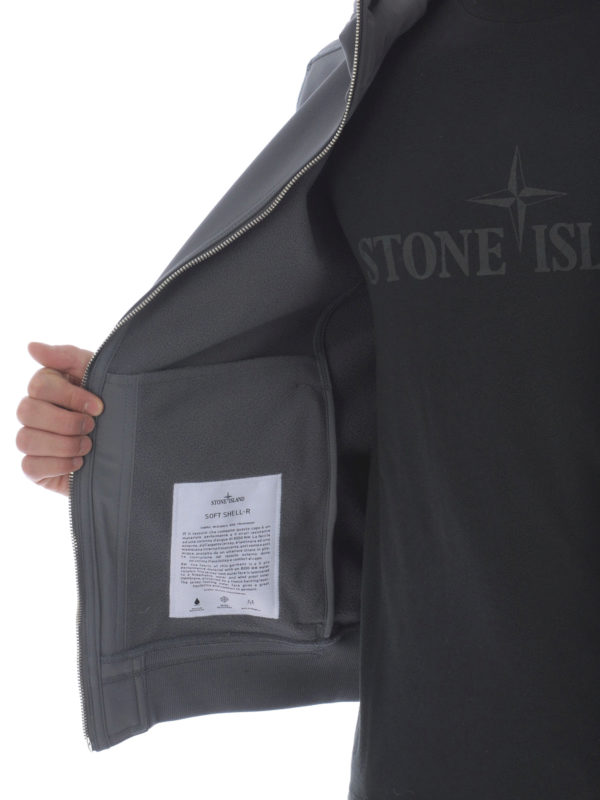 STONE ISLAND buy online Grey Soft Shell hooded jacket