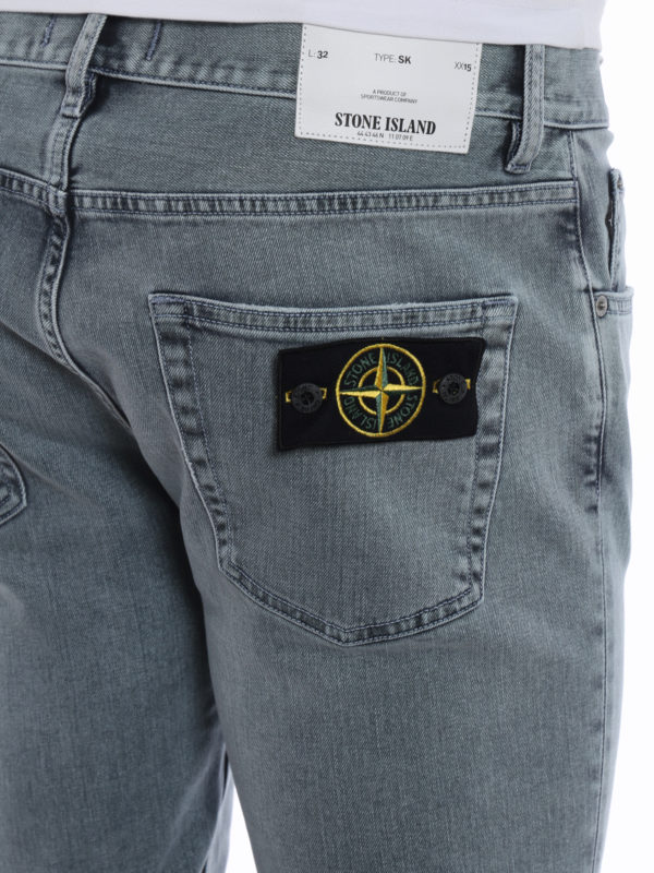 STONE ISLAND buy online SK bleach stone washed skinny jeans