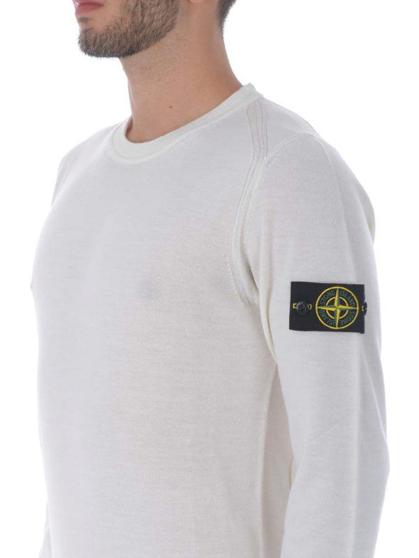 STONE ISLAND buy online Rundhalspullover - Weiß