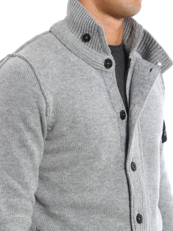 STONE ISLAND buy online Cárdigans Grises Para Hombre
