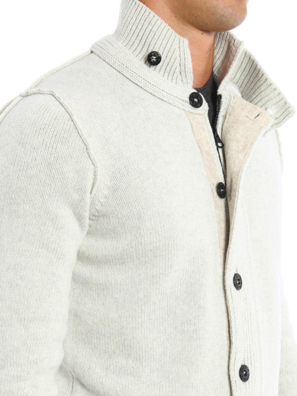 STONE ISLAND buy online Wool blend knitted jacket