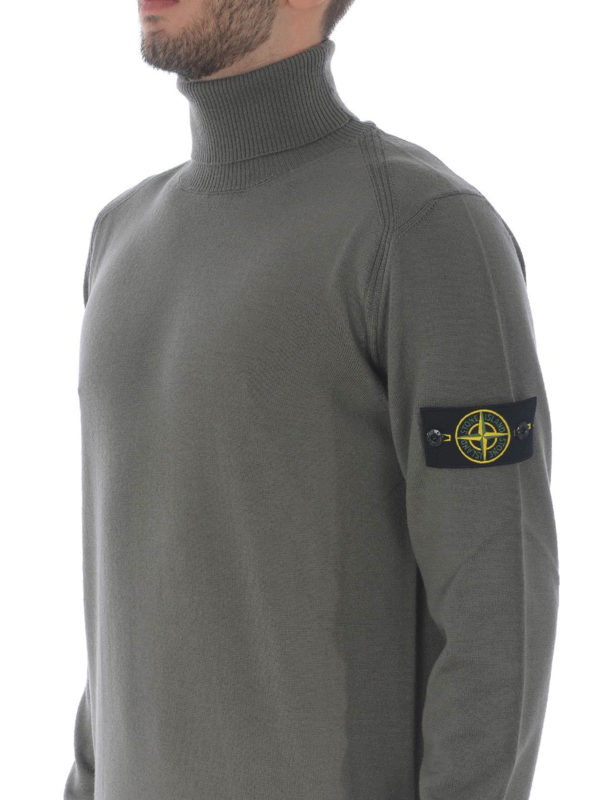 STONE ISLAND buy online Pull Col Roulé - Vert Foncé