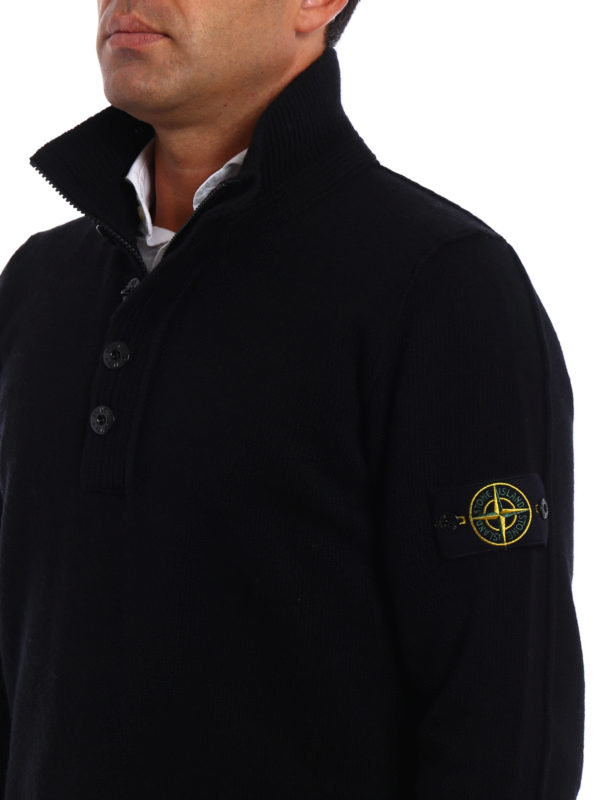 STONE ISLAND buy online Pull lupetto con zip e bottoni