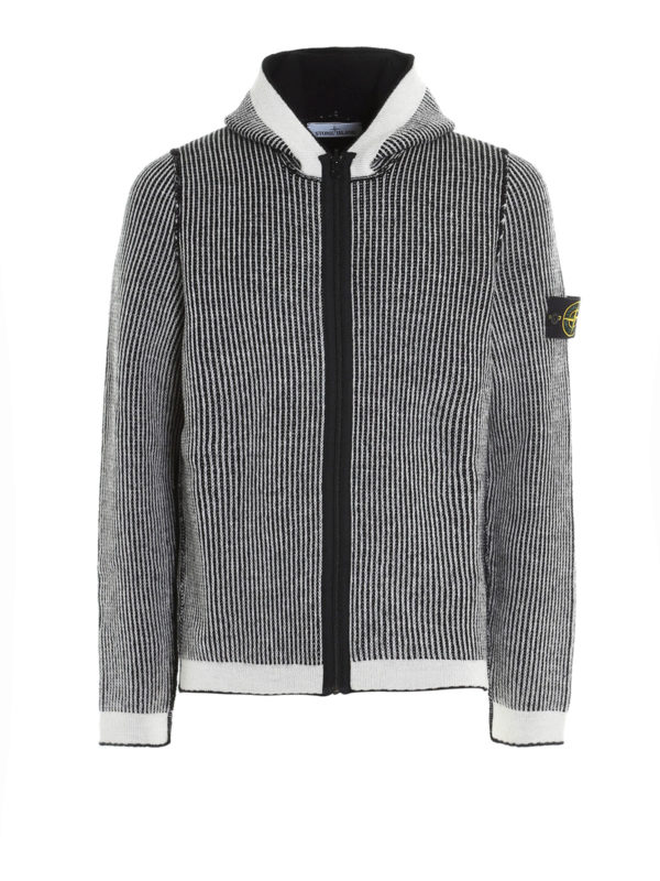 STONE ISLAND: Cárdigans - Cárdigans Blancos Para Hombre